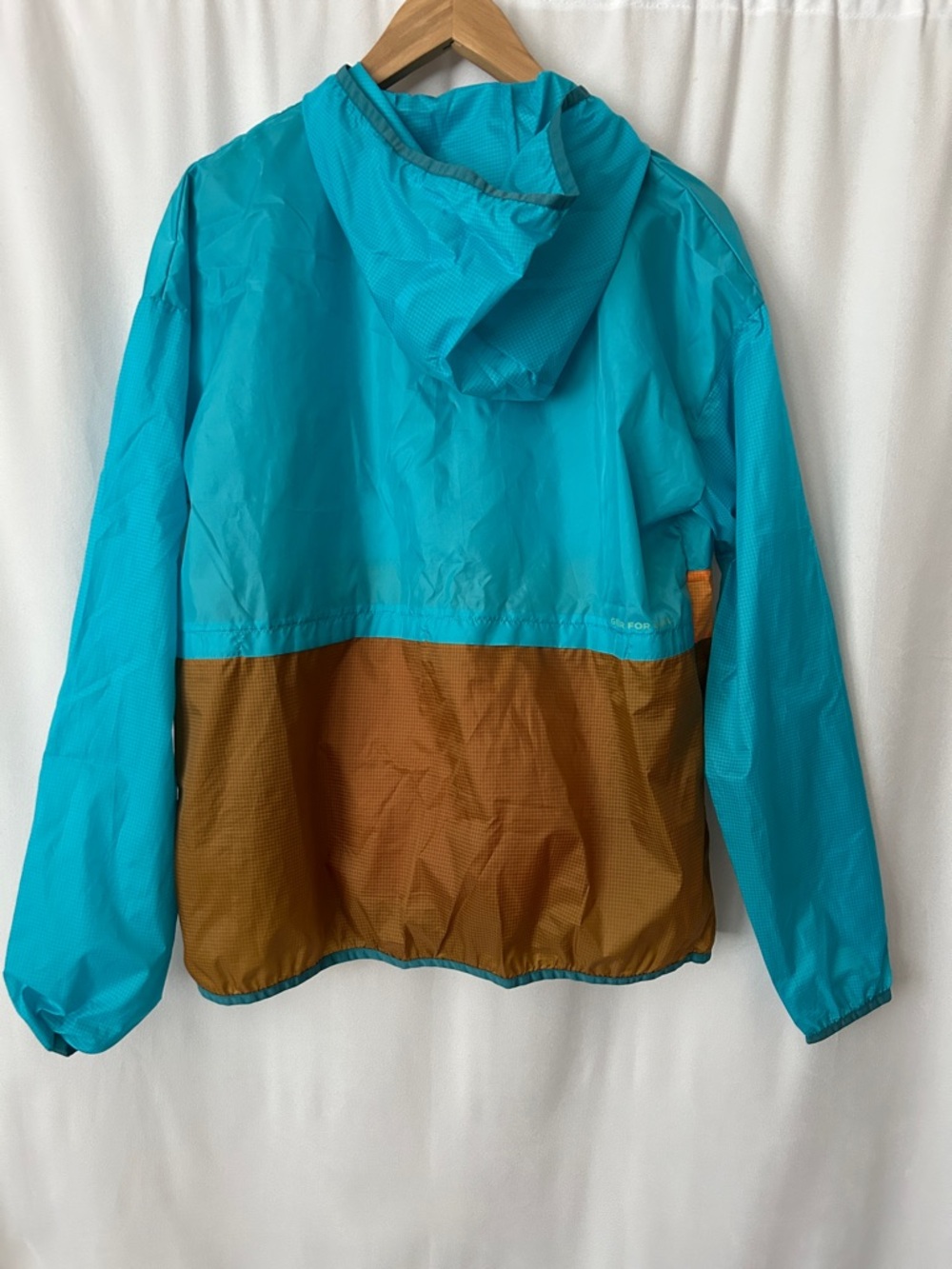 cotopaxi Teal Blue Lightweight Hooded Half-Zip Windbreaker Jacket Coat *Size L* - Picture 2 of 7